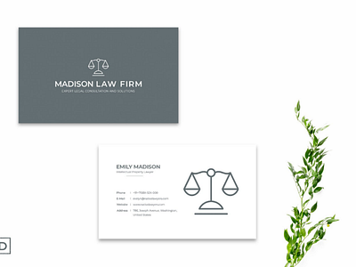 Simple Minimal Business Card Ver. 3 art arts branding business business card card dribbble best shot firm card illustration law card minimal premium business card shot simple stylish template work