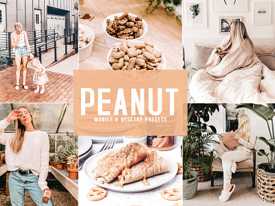 Free Peanut Mobile & Desktop Lightroom Presets branding design design art desktop design download dribbble dribbble best shot free freebie illustration lightroom presets mobile photography presets ui ux