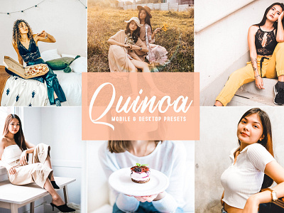 Free Quinoa Mobile & Desktop Lightroom Presets branding design design art desktop design download dribbble dribbble best shot free freebie illustration lightroom presets mobile photography presets ui ux