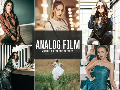 Free Analog Film Mobile & Desktop Lightroom Presets branding design design art desktop design download dribbble dribbble best shot free freebie illustration lightroom presets mobile photography presets ui ux wedding presets