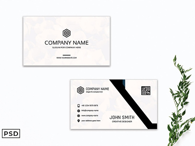 Free Creative Monogram Business Card Template business card card design design design ui dribbble dribbble best shot free download free product freebies ui