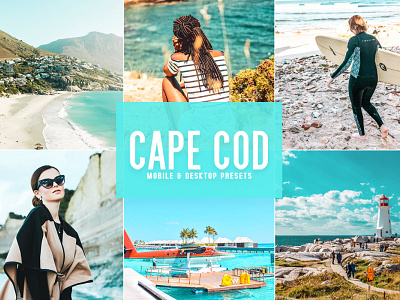 Free Cape Cod Mobile & Desktop Lightroom Presets branding design design art desktop design download dribbble dribbble best shot free freebie illustration lightroom presets mobile photography presets ui ux wedding presets