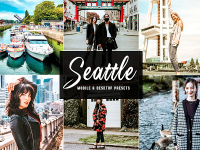 Free Seattle Mobile & Desktop Lightroom Presets branding design design art desktop design download dribbble dribbble best shot free freebie illustration lightroom presets mobile photography presets ui ux wedding presets