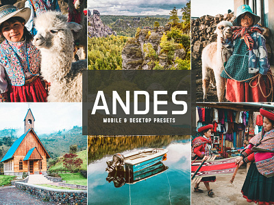 Free Andes Mobile & Desktop Lightroom Presets branding design design art desktop design download dribbble dribbble best shot free freebie illustration lightroom presets mobile photography presets ui ux wedding presets