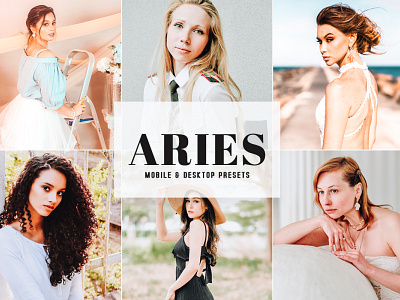 Free Aries Mobile & Desktop Lightroom Presets branding design design art desktop design download dribbble dribbble best shot free freebie illustration lightroom presets mobile photography presets ui ux wedding presets