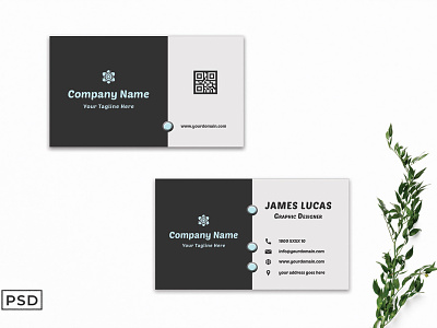 Free Modern Business Card Template V4 business card card design design design ui dribbble dribbble best shot free business card free download free product free psd freebies graphic design ui