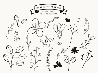 Free Handmade Flowers Cliparts group
