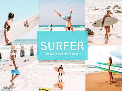 Free Surfer Mobile & Desktop Lightroom Presets graphic design