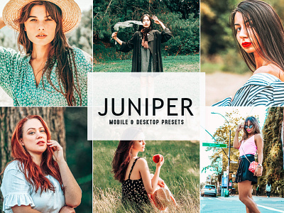 Free Juniper Mobile & Desktop Lightroom Presets graphic design