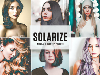 Free Solarize Mobile & Desktop Lightroom Presets graphic design