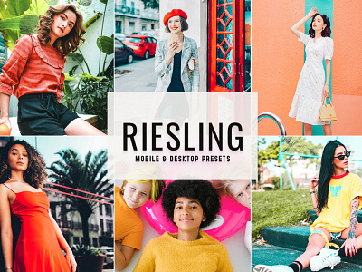 Free Riesling Mobile & Desktop Lightroom Presets graphic design