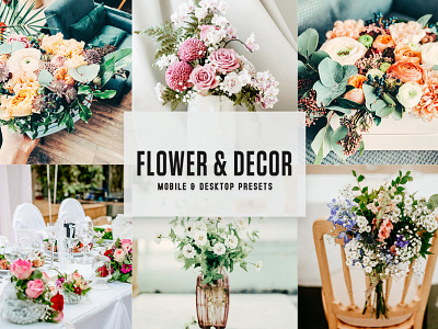 Free Flower & Decor Mobile & Desktop Lightroom Presets wedding presets