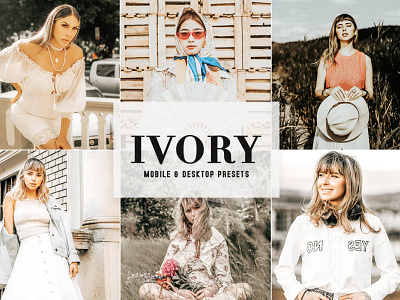 Free Ivory Mobile & Desktop Lightroom Presets wedding presets