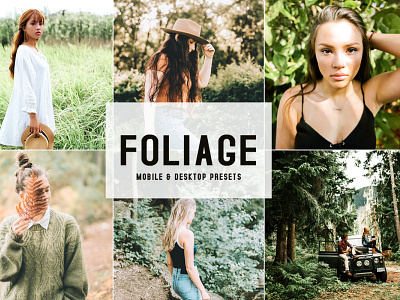 Foliage Mobile & Desktop Lightroom Presets wedding presets