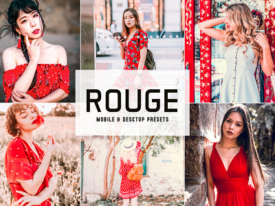 Rouge Mobile & Desktop Lightroom Presets wedding presets