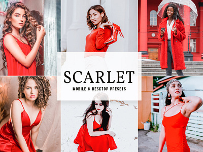 Scarlet Mobile & Desktop Lightroom Presets wedding presets