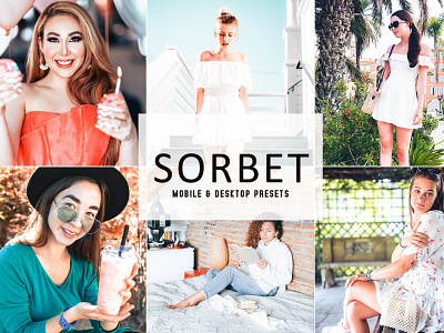 Sorbet Mobile & Desktop Lightroom Presets V2 wedding presets