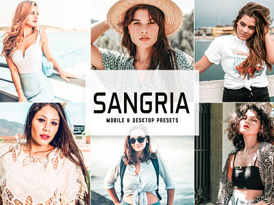 Sangria Mobile & Desktop Lightroom Presets wedding presets