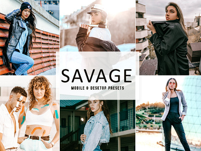 Savage Mobile & Desktop Lightroom Presets wedding presets