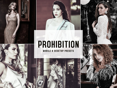 Prohibition Mobile & Desktop Lightroom Presets wedding presets