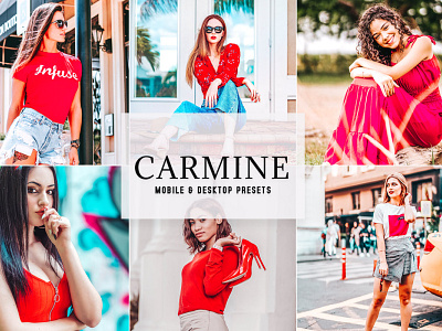 Carmine Mobile & Desktop Lightroom Presets wedding presets