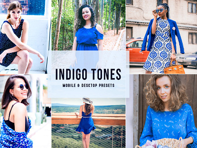 Indigo Tones Mobile & Desktop Lightroom Presets wedding presets