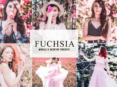 Fuchsia Mobile & Desktop Lightroom Presets wedding presets