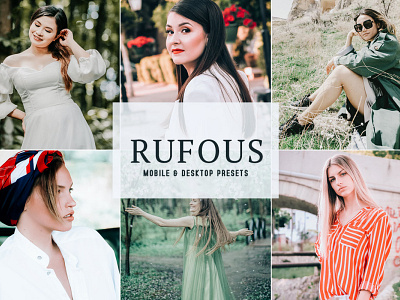 Rufous Mobile & Desktop Lightroom Presets wedding presets