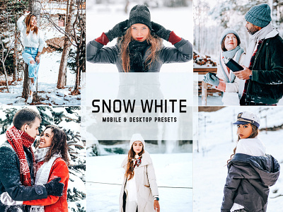 Snow White Mobile & Desktop Lightroom Presets wedding presets