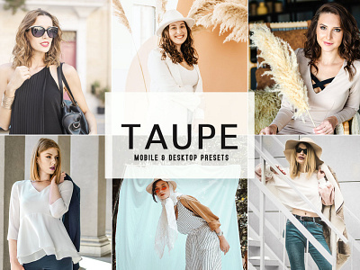 Taupe Mobile & Desktop Lightroom Presets wedding presets