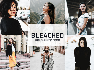 Bleached Mobile & Desktop Lightroom Presets wedding presets