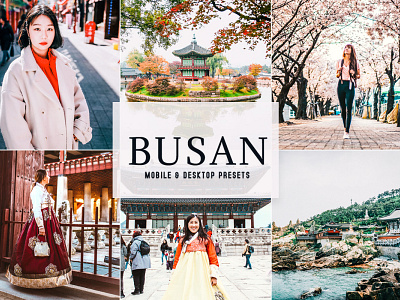 Busan Mobile & Desktop Lightroom Presets wedding presets