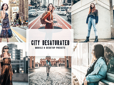 City Desaturated Mobile & Desktop Lightroom Presets wedding presets