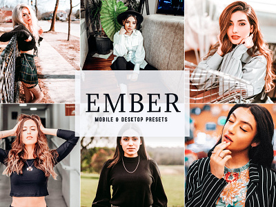 Ember Mobile & Desktop Lightroom Presets wedding presets