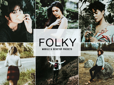 Folky Mobile & Desktop Lightroom Presets wedding presets