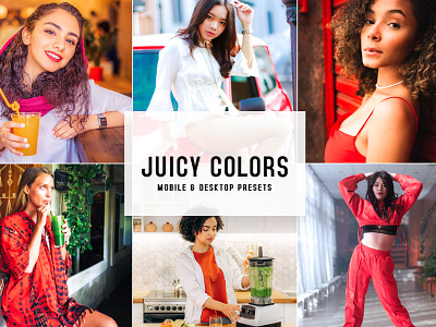 Juicy Colors Mobile & Desktop Lightroom Presets wedding presets