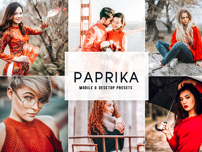 Paprika Mobile & Desktop Lightroom Presets wedding presets