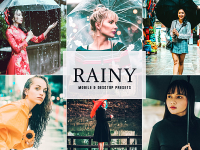 Rainy Mobile & Desktop Lightroom Presets wedding presets