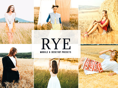 Rye Mobile & Desktop Lightroom Presets wedding presets