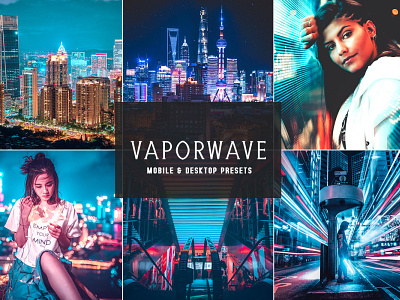 Vaporwave Mobile & Desktop Lightroom Presets wedding presets