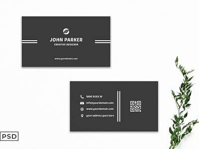 Free Simple Creative Business Card Template V3 graphic design