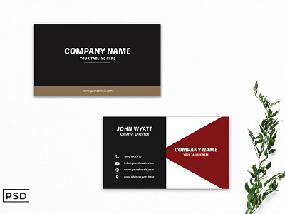 Free Innovative Modern Business Card Template graphic design