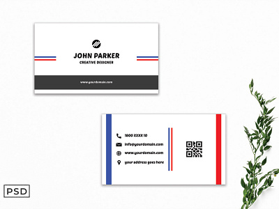 Free Colorful Business Card Template graphic design