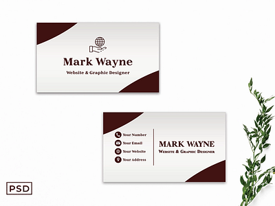 Free Red Creative Business Card Template graphic design