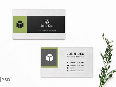 Free Ornamental Business Card Template V2 graphic design