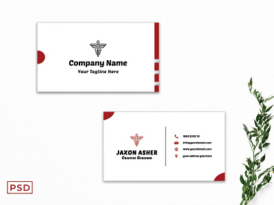 Free Red Business Card Template V2