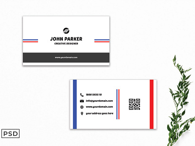 Free Colorful Business Card Template graphic design