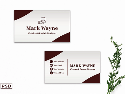 Free Red Creative Business Card Template graphic design