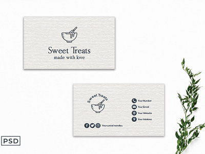 Free Simple White Business Card Template