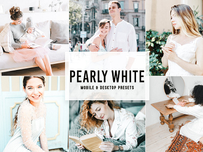 Free Pearly White Mobile & Desktop Lightroom Presets wedding presets